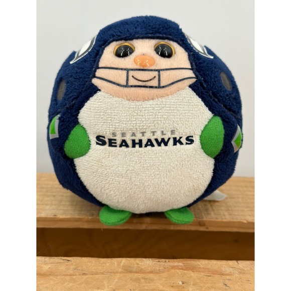 Ty Other - Ty Teeny Tys Seattle Seahawks NFL Plush Football Player Collectible Navy Blue